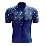 Montella Cycling Men's Blue Triangles Cycling Jersey