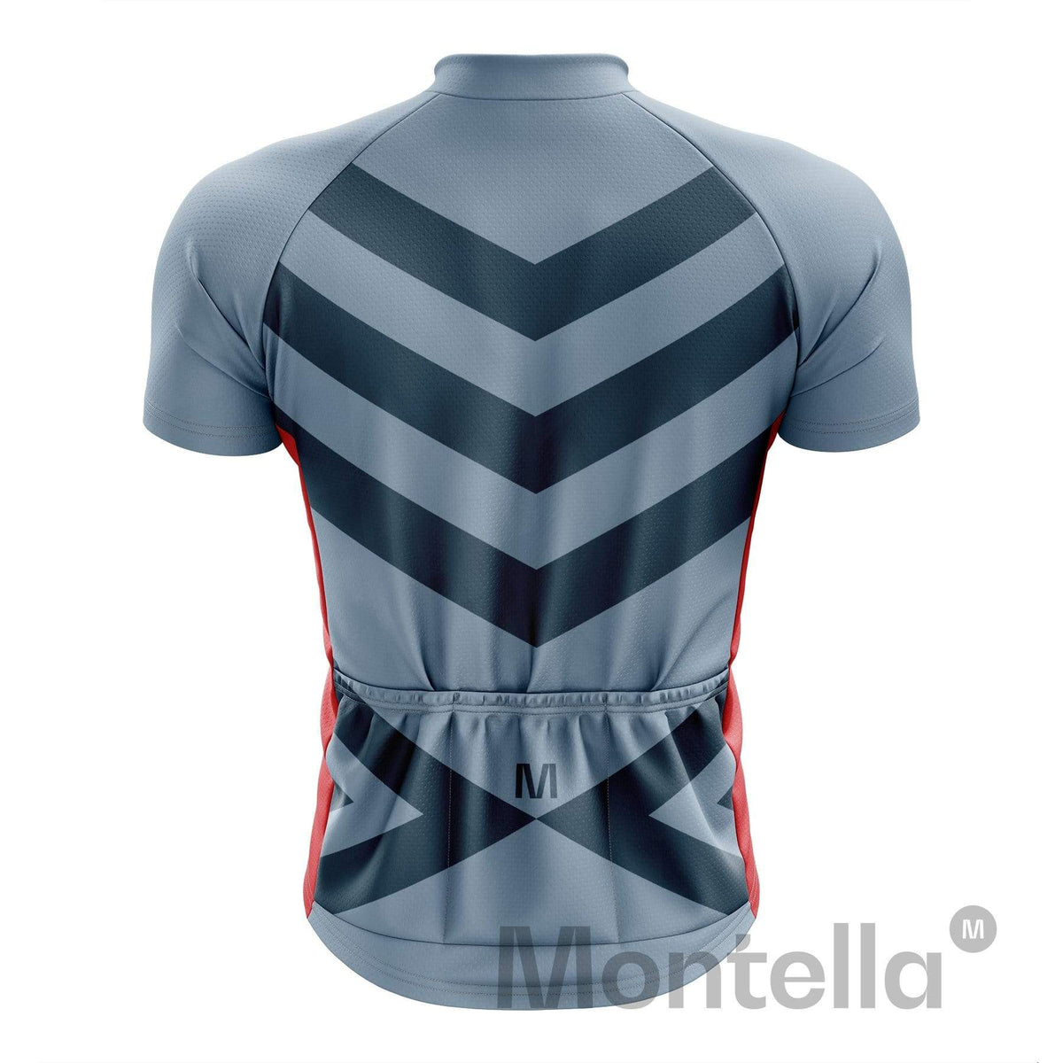 Men's Grey Red Cycling Jersey