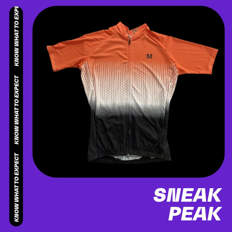 Montella Cycling Men's Orange Gradient Cycling Jersey