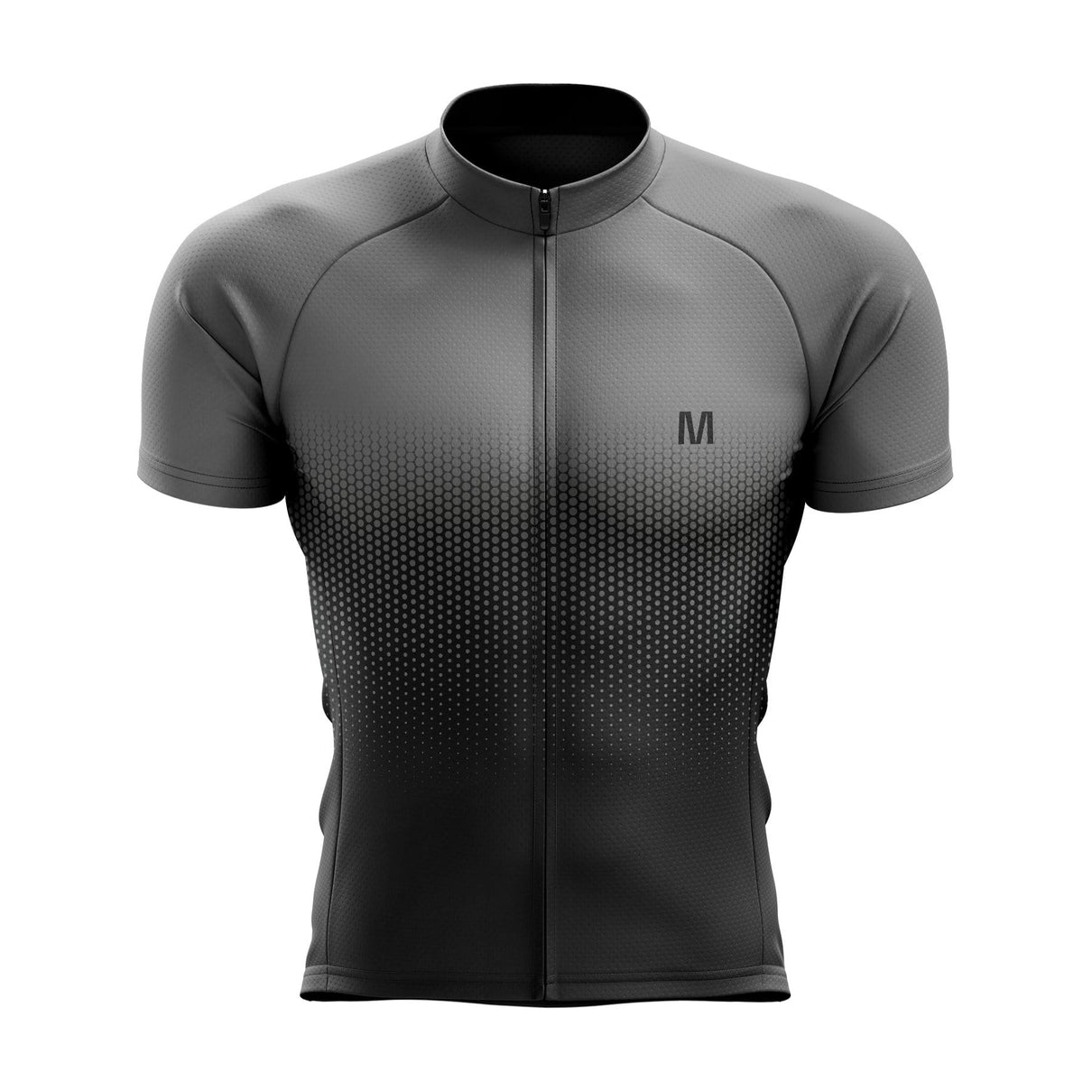 Men's Grey Gradient Cycling Jersey or Bib Shorts