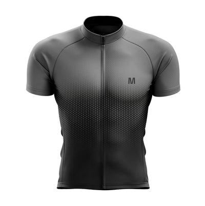 Men's Grey Gradient Cycling Jersey or Bib Shorts