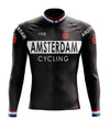 Amsterdam Black Long Sleeve Cycling Jersey