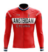 Amsterdam Red Long Sleeve Cycling Jersey