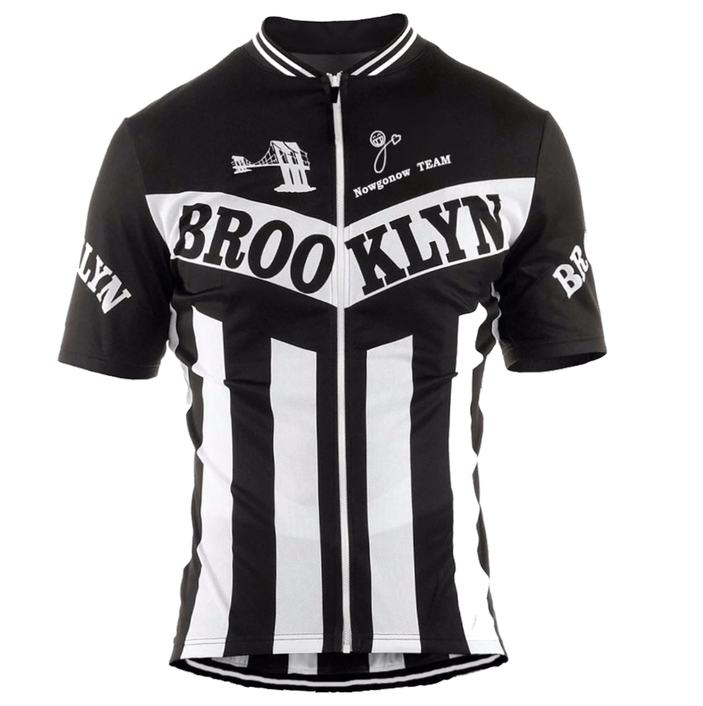 Brooklyn Retro Black Cycling Jersey