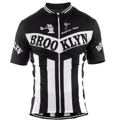 Brooklyn Retro Black Cycling Jersey