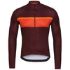 Burgundy Men's Winter Fleece Cycling Jersey