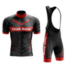 Custom Red Team Cycling Jersey and Bibs