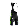 Green Geo Cycling Bib Shorts