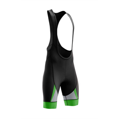 Green White Cycling Bib Shorts