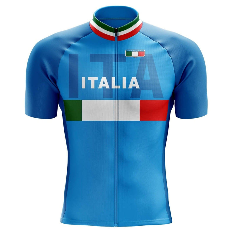 Italia Blue Cycling Jersey