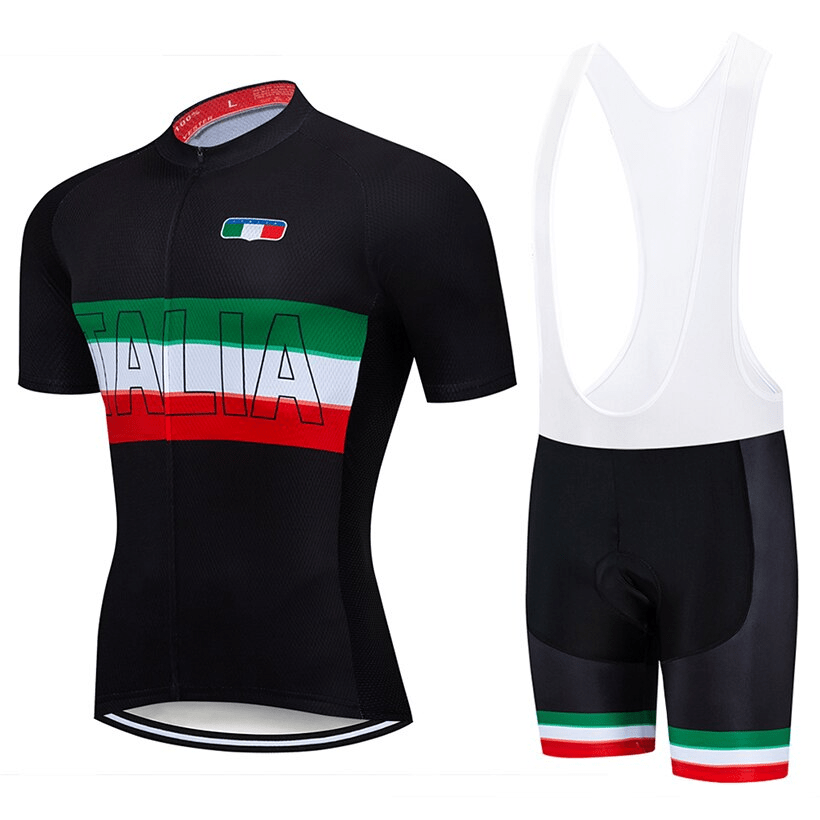 Italian Black Cycling Jersey or Bibs