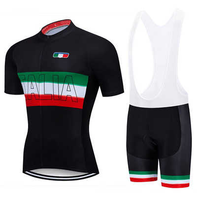 Italian Black Cycling Jersey or Bibs