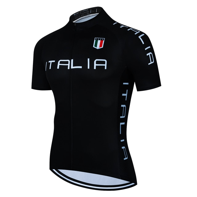 Italian Black Cycling Jersey