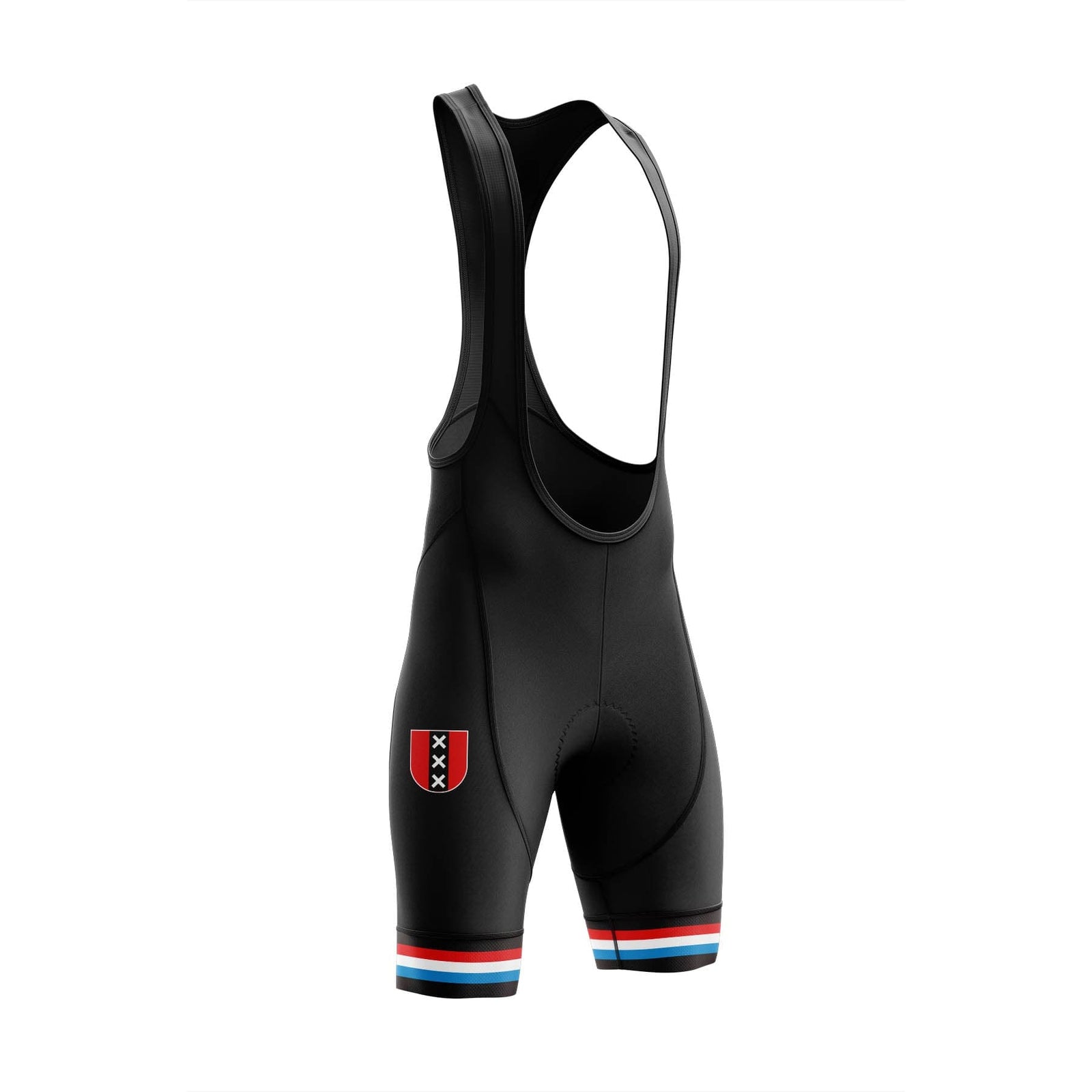 Men's Amsterdam Black Cycling Bib Shorts