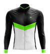 Men's Black Angle Sleeve Cycling Jersey