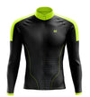Men's Black Long Sleeve Cycling Jersey