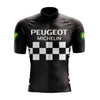 Men's Black Peugeot Retro Cycling Jersey
