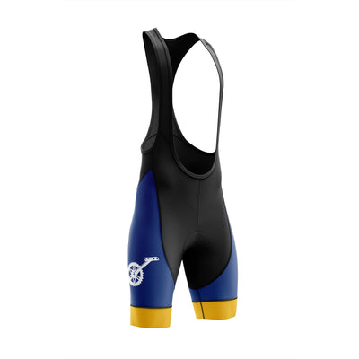 Men's Blue Gear Cycling Bib Shorts