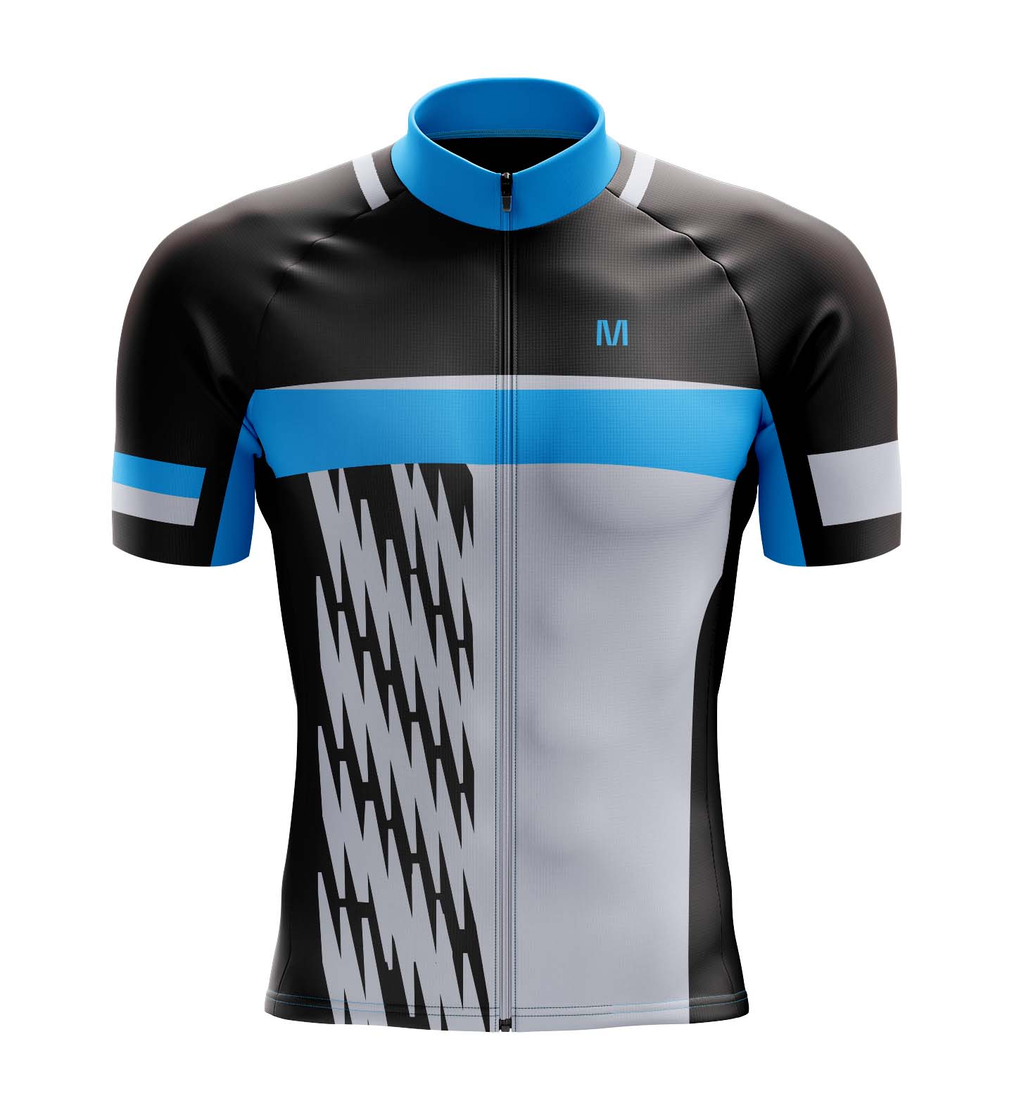 Men's Blue Side Cycling Jersey