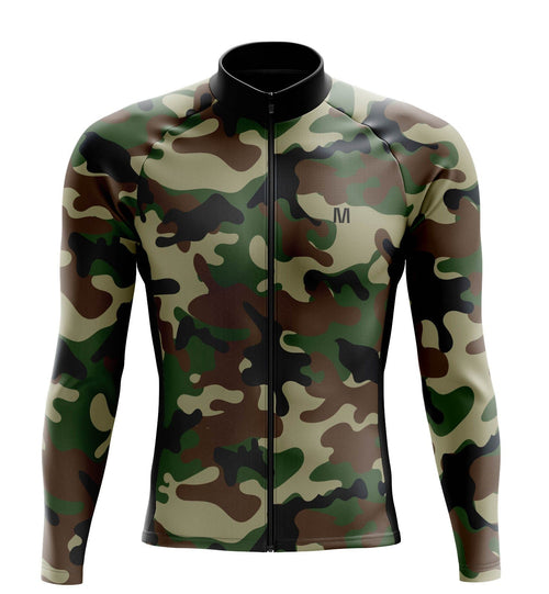 Men's Camouflage Long Sleeve Cycling Jersey