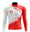 Men's Canada Team Long Sleeve Cycling Jersey