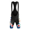 Men's Colorful Dots Cycling Bib Shorts