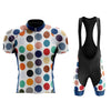 Men's Colorful Dots Cycling Jersey or Bibs