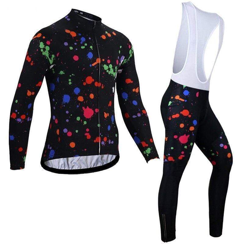 Men's Colorful Winter Cycling Jersey or Bib Pants