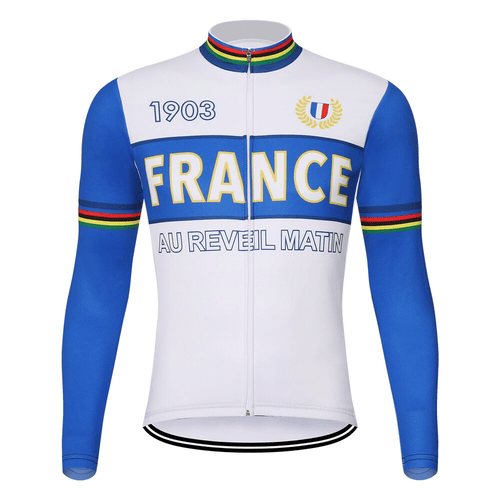 Men's France Long Sleeve Cycling Jersey