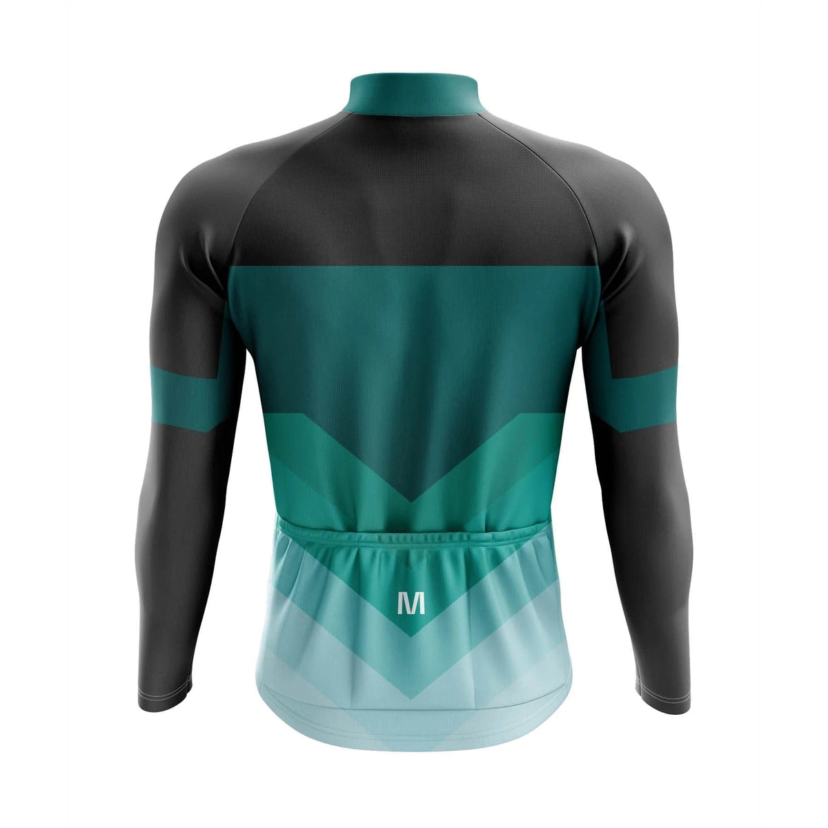 Men's Green Arrows Long Sleeve Cycling Jersey