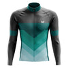 Men's Green Arrows Long Sleeve Cycling Jersey