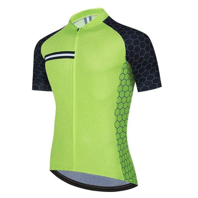 Men's Green Pro Cycling Jersey