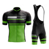 Men's Green Speed Cycling Jersey or Bibs