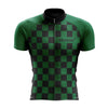 Men's Green Squares Cycling Jersey