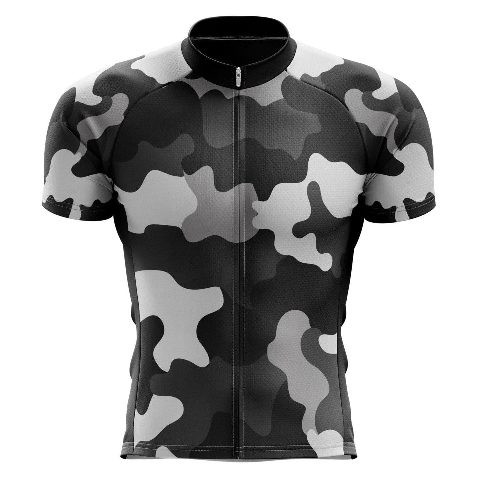 Men's Grey Camouflage Cycling Jersey