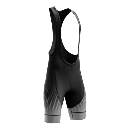 Men's Grey Gradient Cycling Bib Shorts