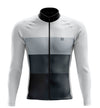 Men's Grey Long Sleeve Cycling Jersey