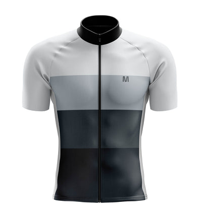 Men's Grey Match Cycling Jersey
