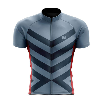 Men's Grey Red Cycling Jersey