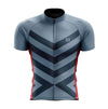 Men's Grey Red Cycling Jersey