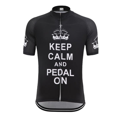 Men's Keep Calm Pedal On Cycling Jersey