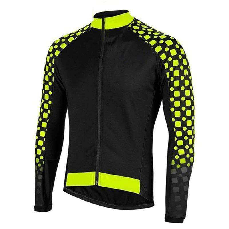 Men's Neon Detail Long Sleeve Cycling Jersey