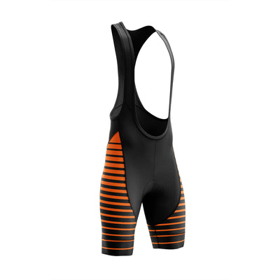 Men's Orange Line Cycling Bib Shorts