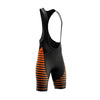 Men's Orange Line Cycling Bib Shorts