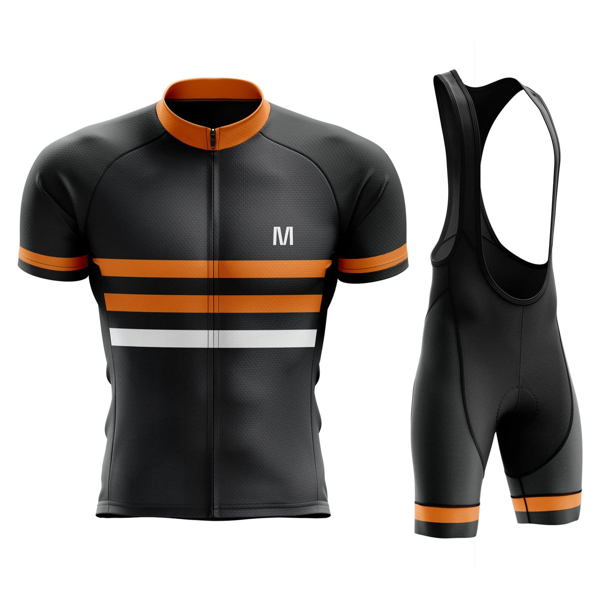 Men's Orange Lines Jersey or Bib Shorts