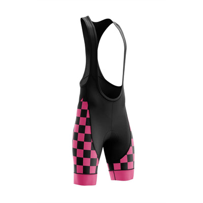 Men's Pink Squares Cycling Bib Shorts