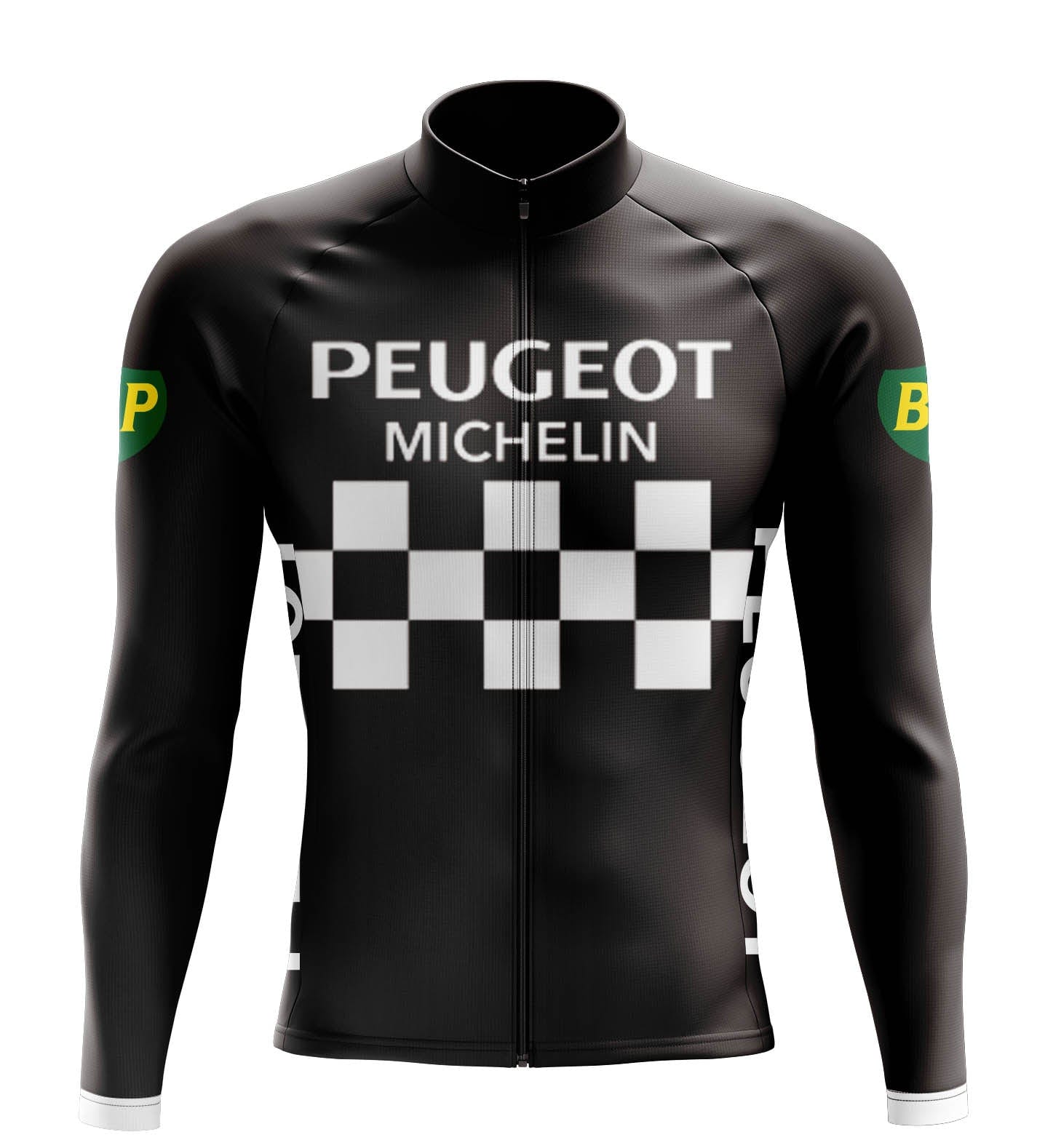Men's Retro Peugeot Long Sleeve Cycling Jersey