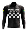 Men's Retro Peugeot Long Sleeve Cycling Jersey