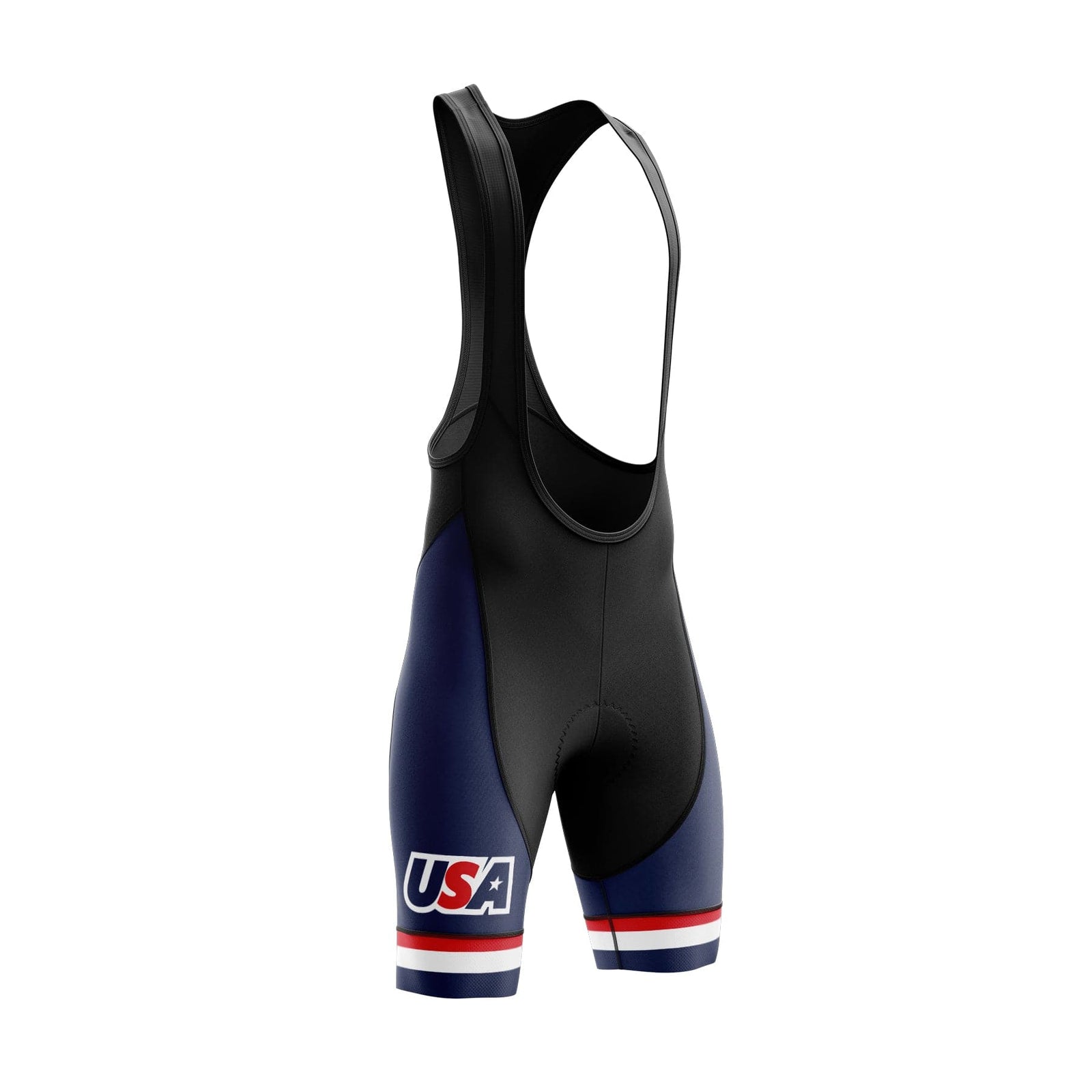 Men's USA Blue Cycling Bib Shorts