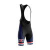 Men's USA Blue Cycling Bib Shorts